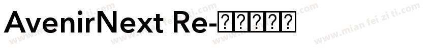 AvenirNext Re字体转换